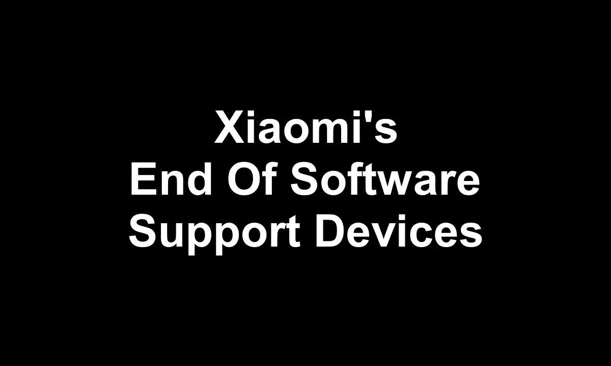 Software Support Ended